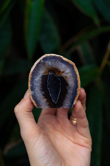 Blue Lace Agate Cave with Druzy
